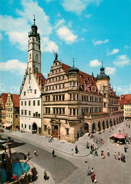 Rothenburg Tauber Altes und neues Rathaus