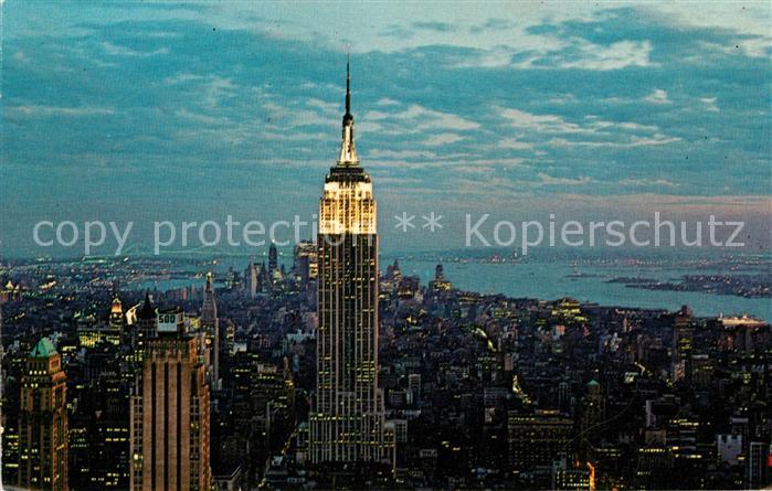 New York City Empire State Building at night