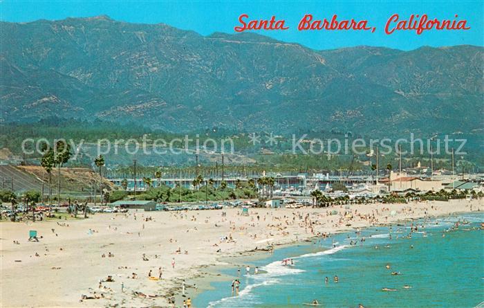 Santa Barbara California Panorama Beaches and picnic areas Boat Harbor and Pier