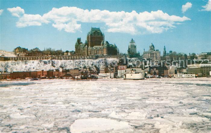 Quebec Winter ferry between Quebec and Levis