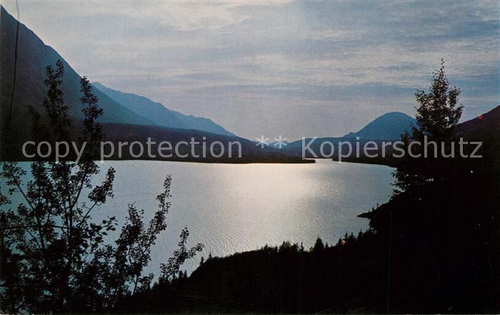 Kenai Lake aerial view taken at dusk Landschaftspanorama