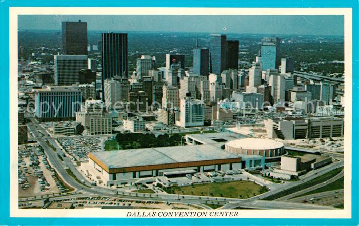 Dallas Texas Skyline Convention Center aerial view