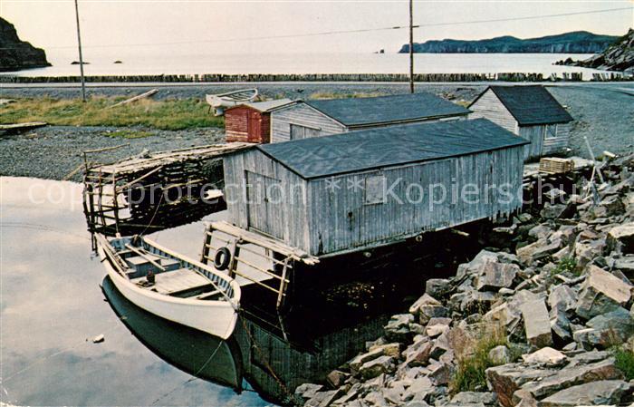 Bonavista Bay A quiet morning in the harbour Bootshaeuser