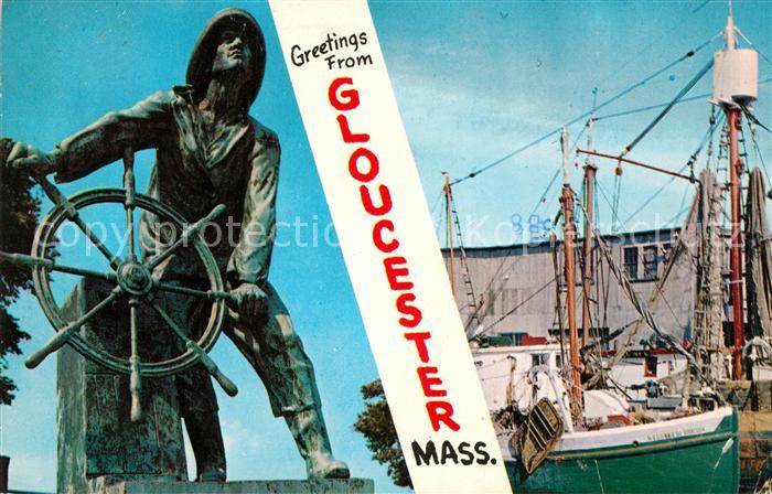 Gloucester Massachusetts Fisherman's Permanent Memorial Wharf Fishing boat