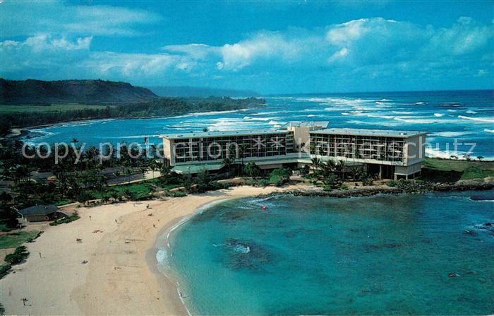 Kahuku Turtle Bay Hilton Hotel Oahus North Shore Beach aerial view