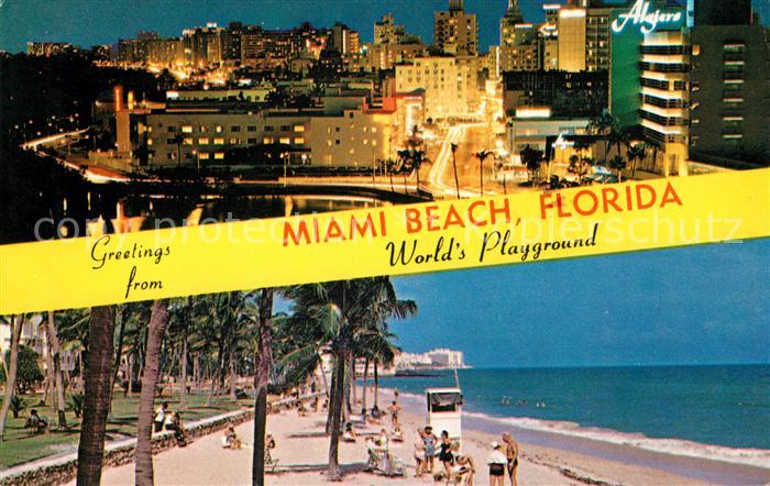 Miami Beach Night view Beach Ocean