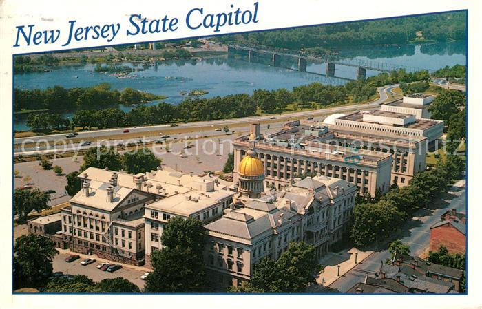 Trenton New Jersey State Capitol aerial view