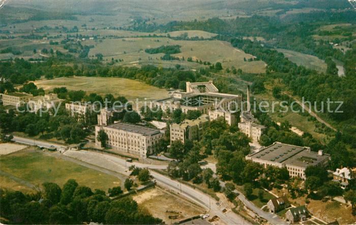 Lexington Virginia Aerial view of Virginia Military Institute