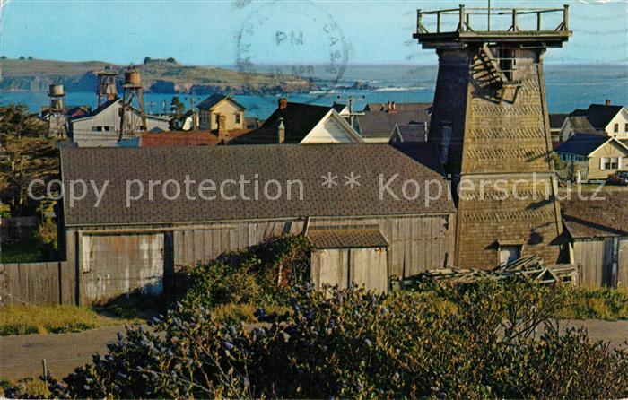 Mendocino Kuestenort Holzhaus Aussichtsturm