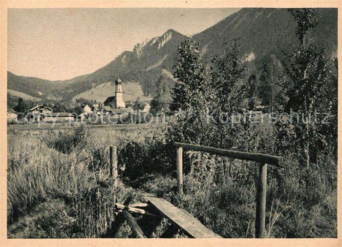 Oberammergau Landschaftspanorama Alpen