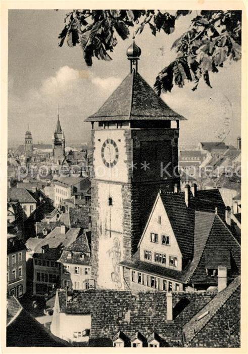 Freiburg Breisgau Stadtbild mit neuem Schwabentor