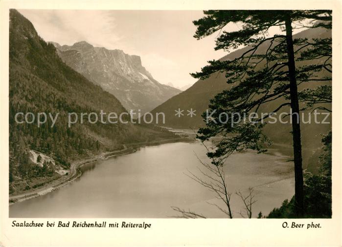 Bad Reichenhall Panorama Saalachsee mit Reiteralpe Berchtesgadener Alpen