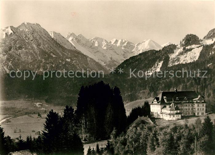 Oberstdorf Dr Saathoff Kuranstalt Stillachhaus Allgaeuer Alpen
