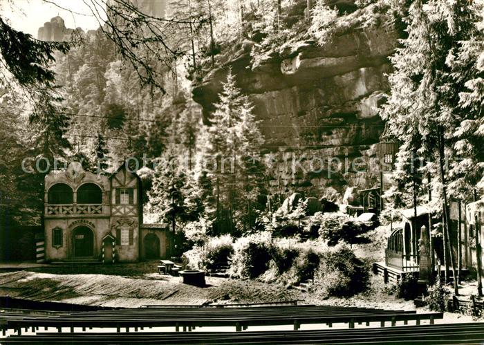 Rathen Saechsische Schweiz Felsenbuehne