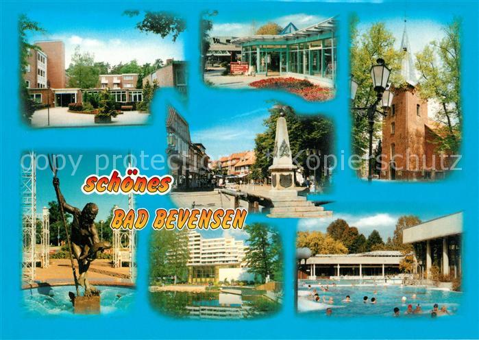 Bad Bevensen Teilansichten Schule Kurhaus Denkmal Kirche Freibad Brunnen