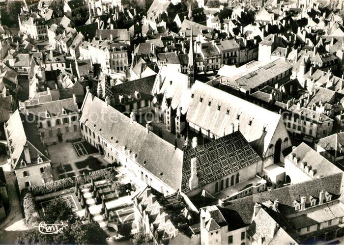 Beaune Cote d Or Burgund Hotel Dieu vue aérienne