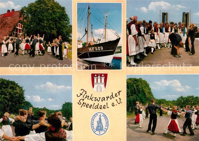 Finkenwerder Finkwarder Speeldeel e.V. Folklore Gruppe Segelboot
