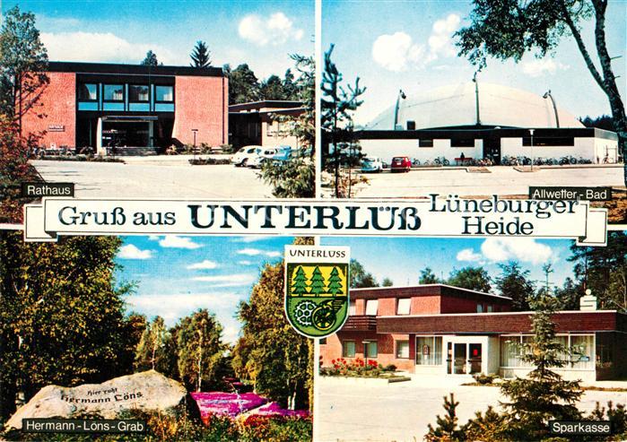 Unterluess Rathaus Allwetterbad Hermann Loens Grab Sparkasse
