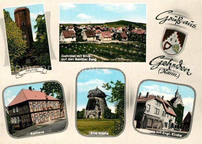 Gehrden Hannover Burgberg Turm Benther Berg Rathaus Alte Muehle Steinweg Kirche
