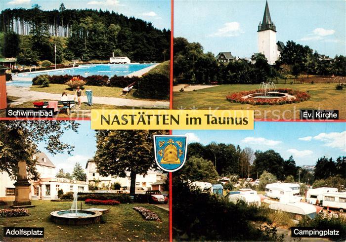 Nastaetten Taunus Schwimmbad Freibad Kirche Campingplatz Adolfsplatz