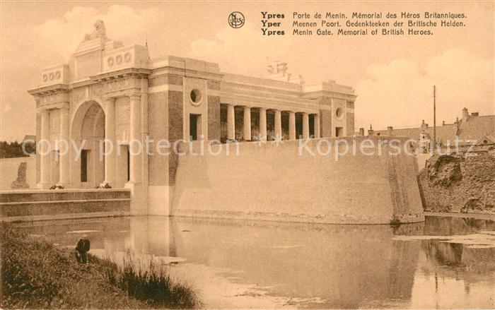 Ypern Ypres Menin Memorial Heros Britanniques
