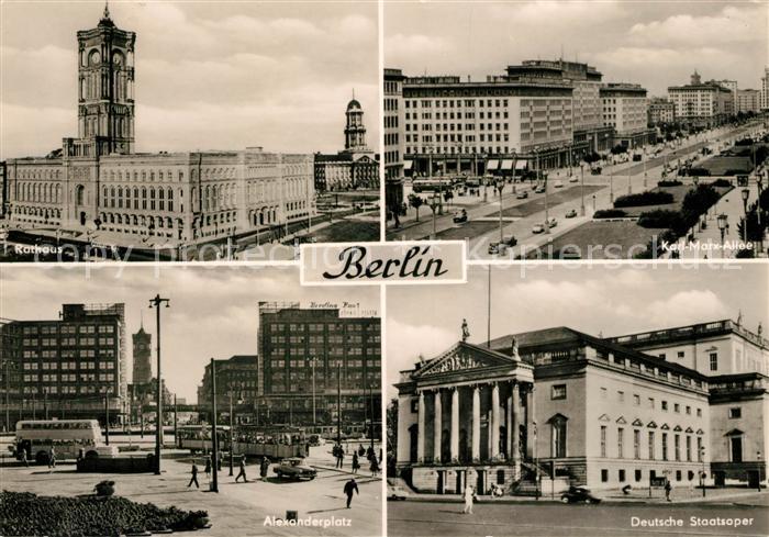BERLIN  CITY Rathaus Alexanderplatz Karl-Marx-Allee