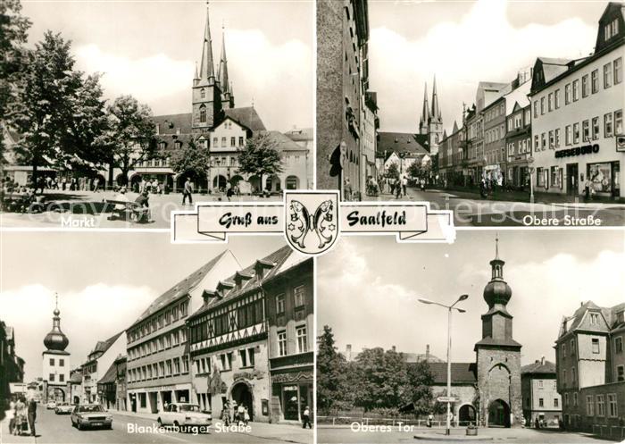 Saalfeld Saale Markt Obere Strasse Tor