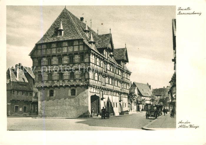 Braunschweig Alte Waage vor der Zerstoerung