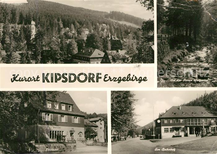 Kipsdorf Bahnhof Postamt Rote Weisseritz