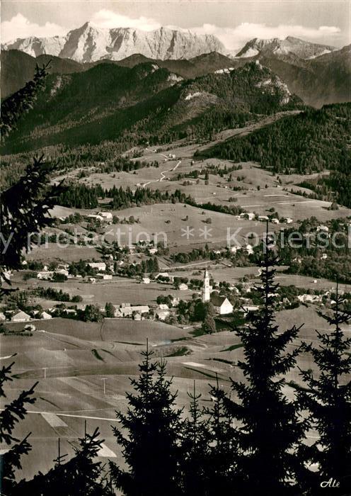Pfronten Ostallgaeu Bayern Falkenstein Mieminger Gruppe Zugspitze