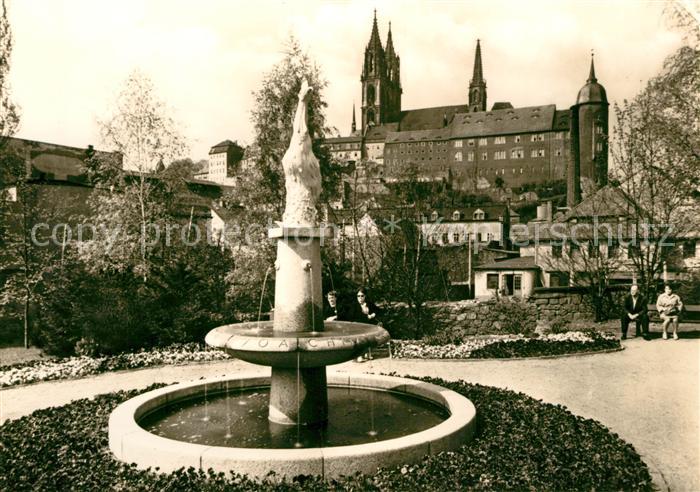 Meissen Elbe Sachsen Kaendlerbrunnen