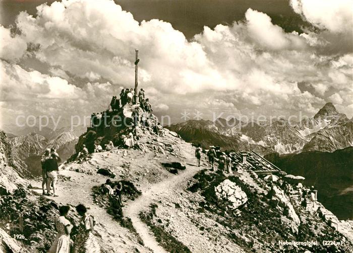 Nebelhorn Gipfel Gipfelhuette