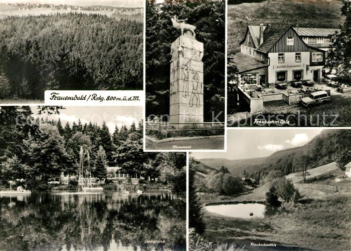 Frauenwald Thueringen Monument Fraubachmuehle Lenkgrund