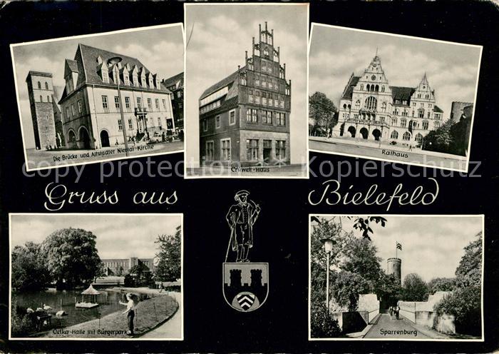 Bielefeld Rathaus Nicolai Kirche Sparrenburg