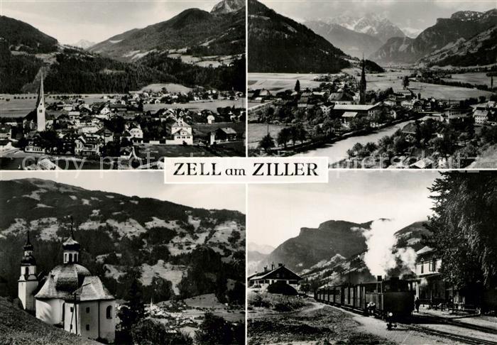 Zell Ziller Tirol Kirche Eisenbahn