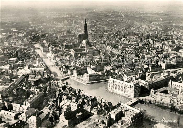Strasbourg Alsace Fliegeraufnahme