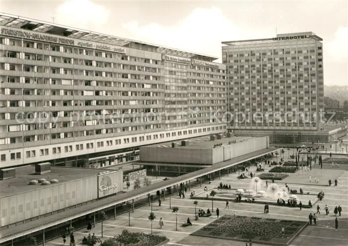 DRESDEN Elbe Prager Strasse Interhotel Newa