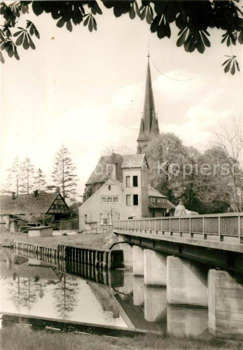 Torgelow Ueckerbruecke Kirche
