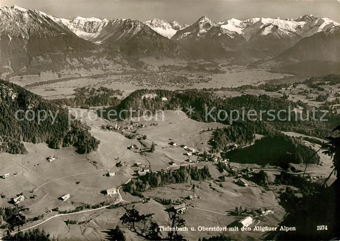 Tiefenbach Oberstdorf mit Allgaeuer Alpen