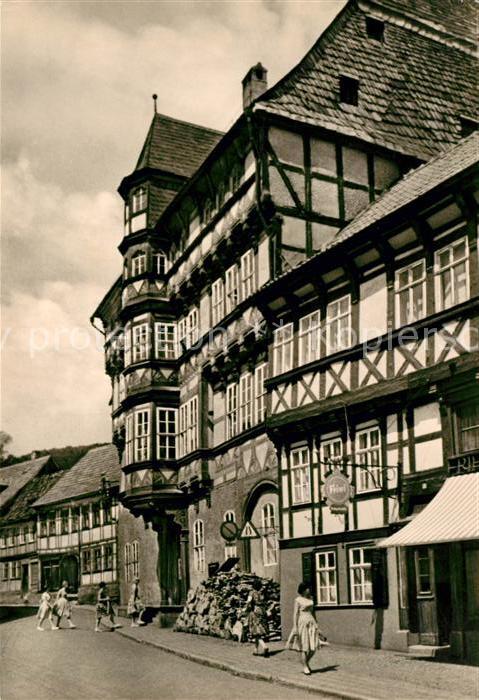Stolberg Harz Kulturhaus mit Heimatmuseum Fachwerkhaeuser