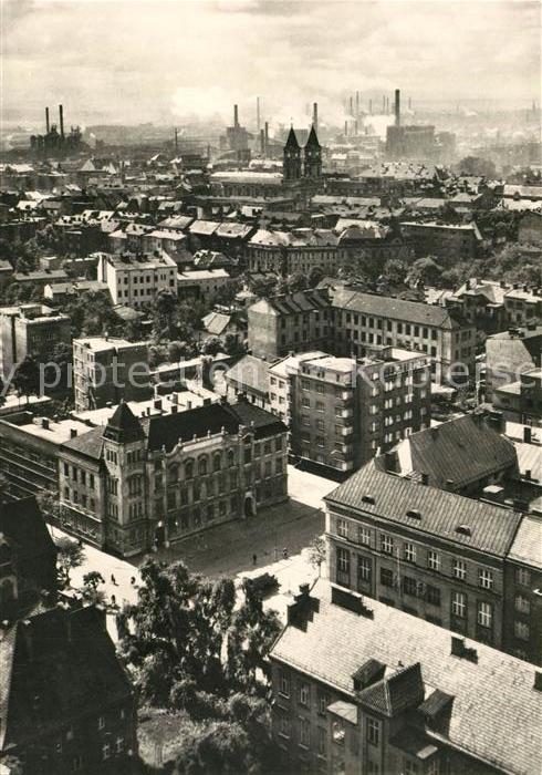 Ostrava Stadtpanorama Das staehlerne Herz der Republik Fliegeraufnahme