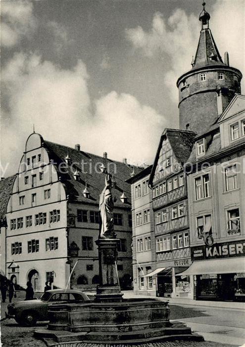 Kitzingen Main Marktplatz Brunnen