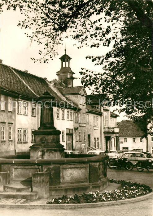 Bad Berka Marktplatz mit Rathaus