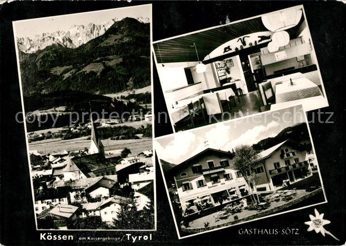 Koessen Tirol mit Kaisergebirge Gasthaus Soetz