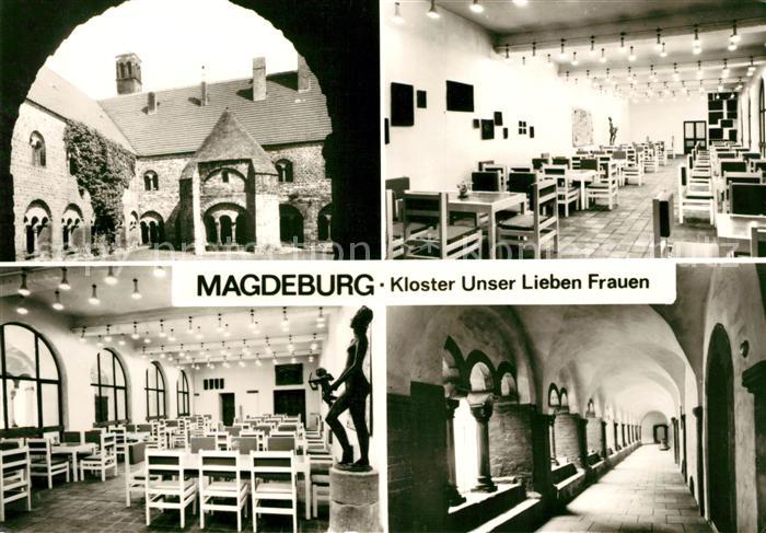 Magdeburg Kloster Unser Lieben Frauen Tonsur Cafe Kreuzgang Nordseite