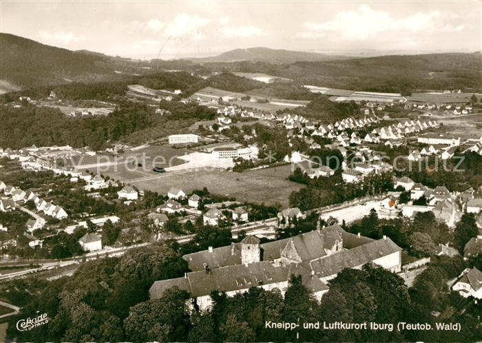 Iburg Teutoburger Wald Kneipp- und Luftkurort Fliegeraufnahme