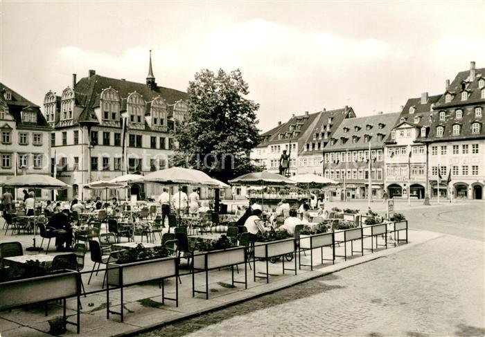 Naumburg Saale Wilhelm Pieck Platz Strassencafe Restaurant