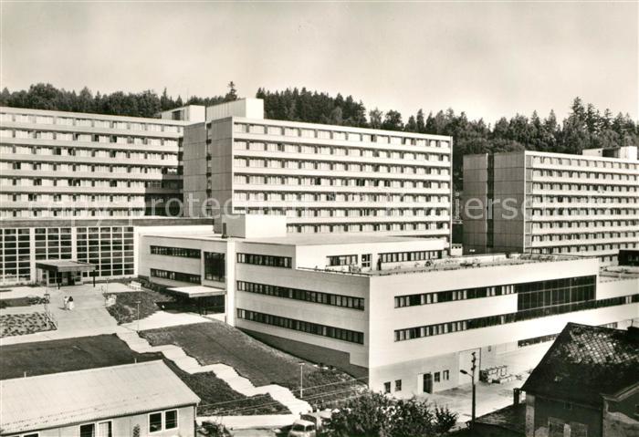 Bad Elster Staatsbad Therapiegebaeude und Bettenhaeuser