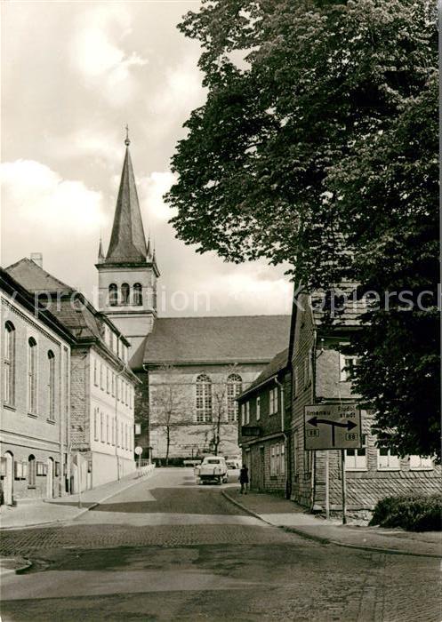 Gehren Thueringen Blick zur Kirche