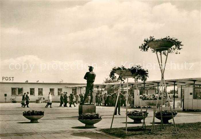 Erfurt Int. Gartenbauausstellung Haupteingang Denkmal Statue